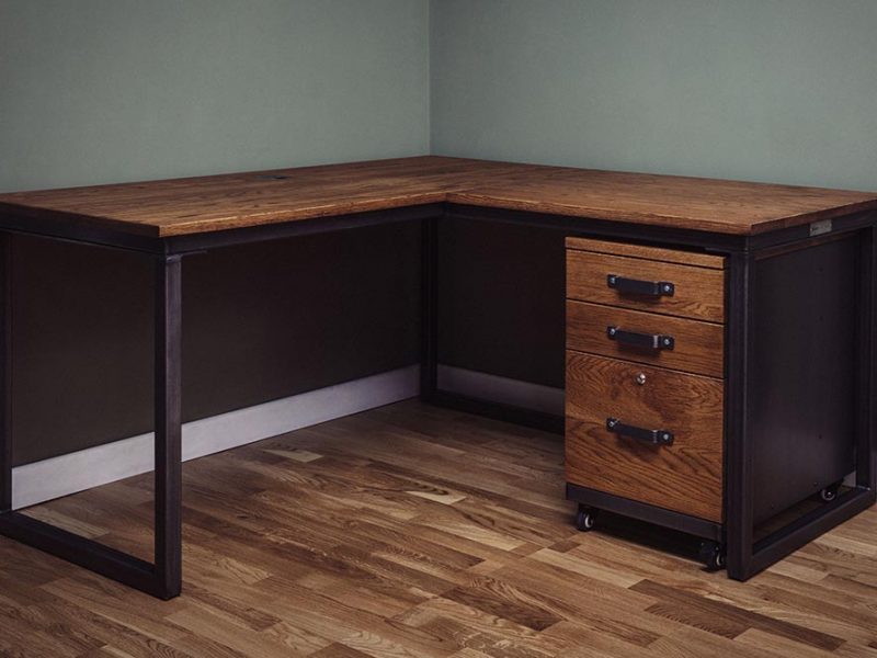 carsington industrial vintage oak metal drawers bespoke