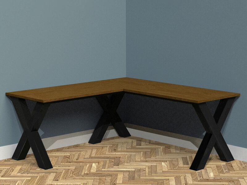 Bespoke X-Frame Corner Desk Square