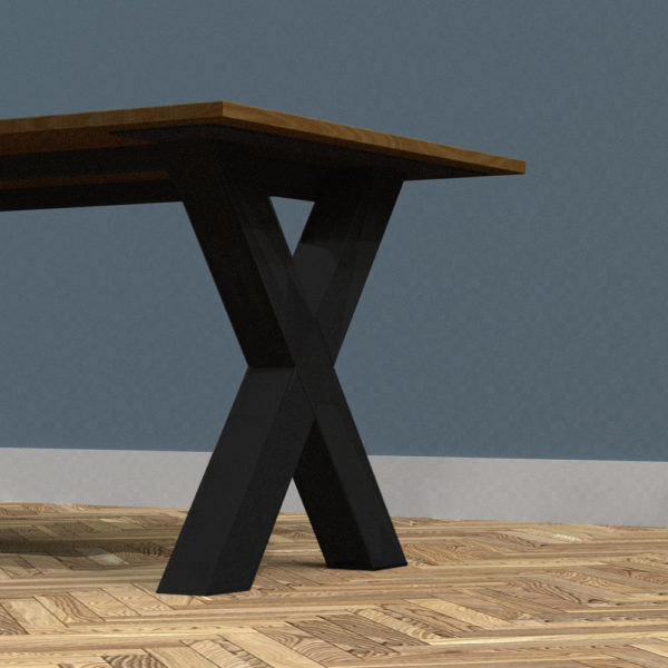 Handmade Dining Room Table X-Frame