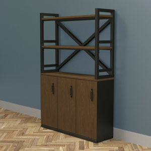 x frame 3 door cupboard industrial furniture